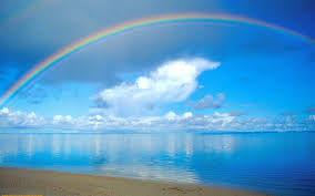 Plage arc en ciel